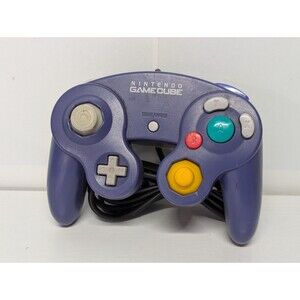 Nintendo Gamecube (GC) ORIGINAL WIRED CONTROLLER (DOL-003) Indigo/Purple TESTED1